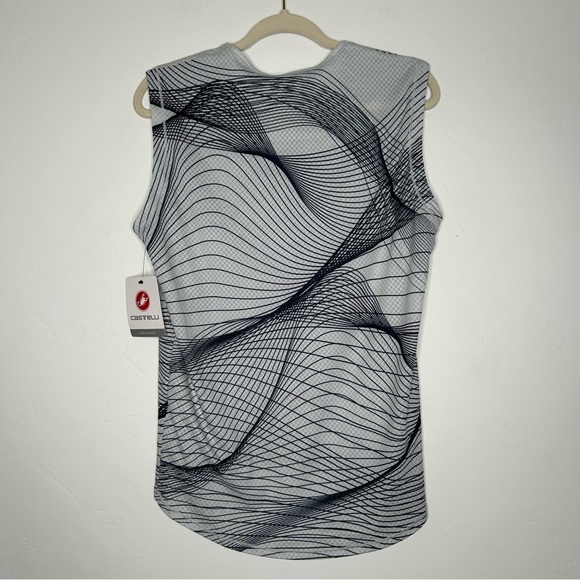 NWT Castelli Mens Gray Navy Sleeveless Cycling Tank Top Size 2XL - Picture 2 of 9